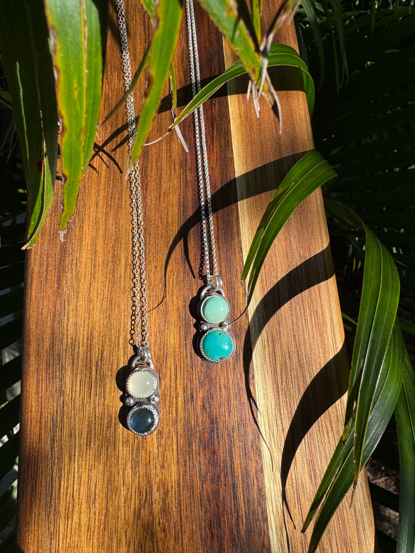 Double Stone Pendant