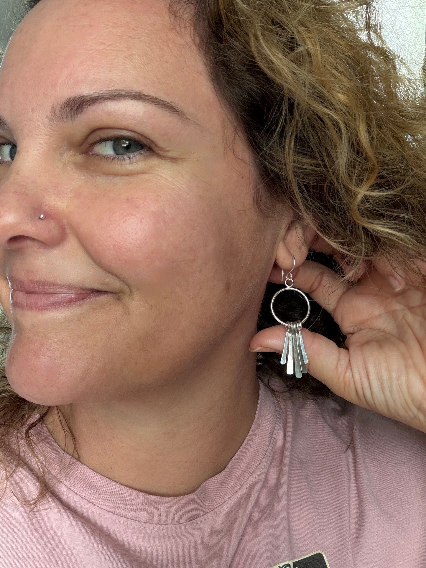 Sterling Silver Fringe Earrings