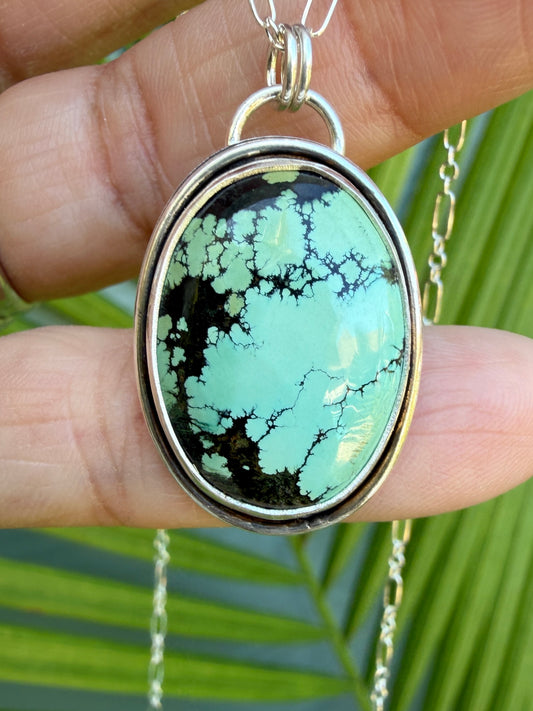 Oval Turquoise Necklace
