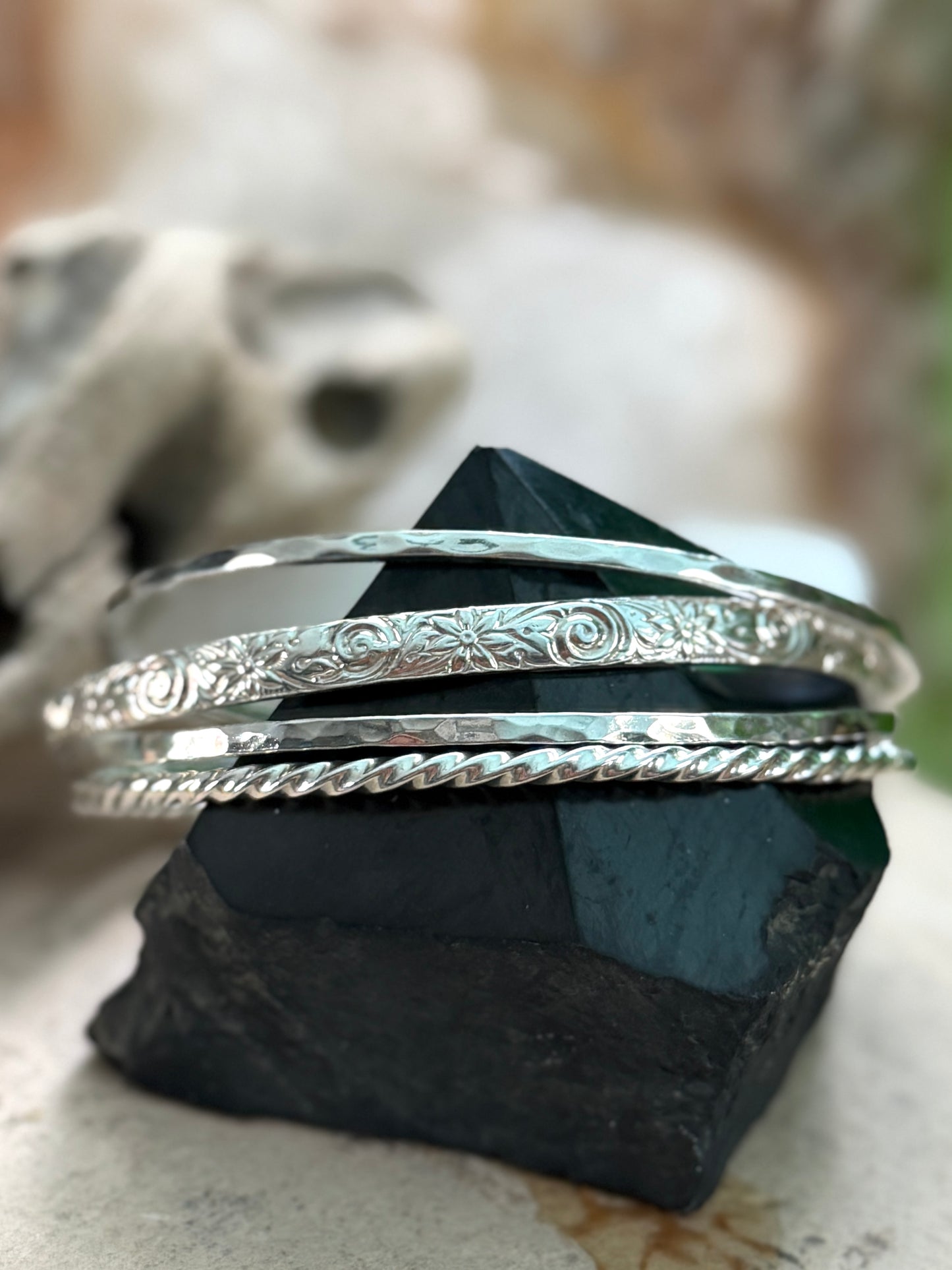 Wildstone Floral Bangle