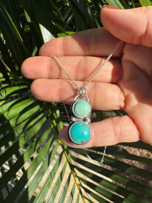 Double Stone Pendant