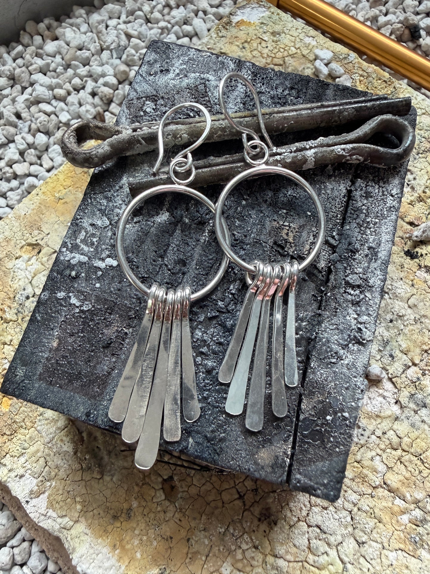 Sterling Silver Fringe Earrings