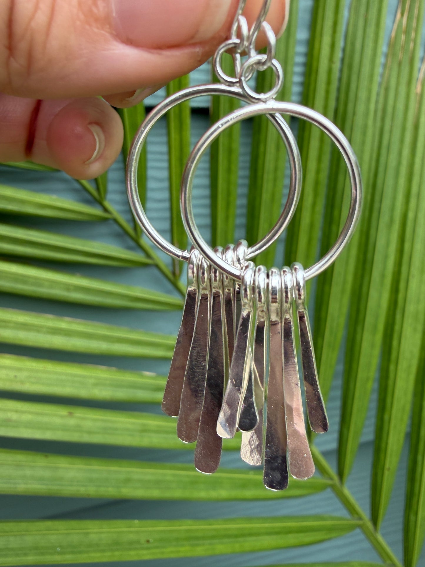 Sterling Silver Fringe Earrings